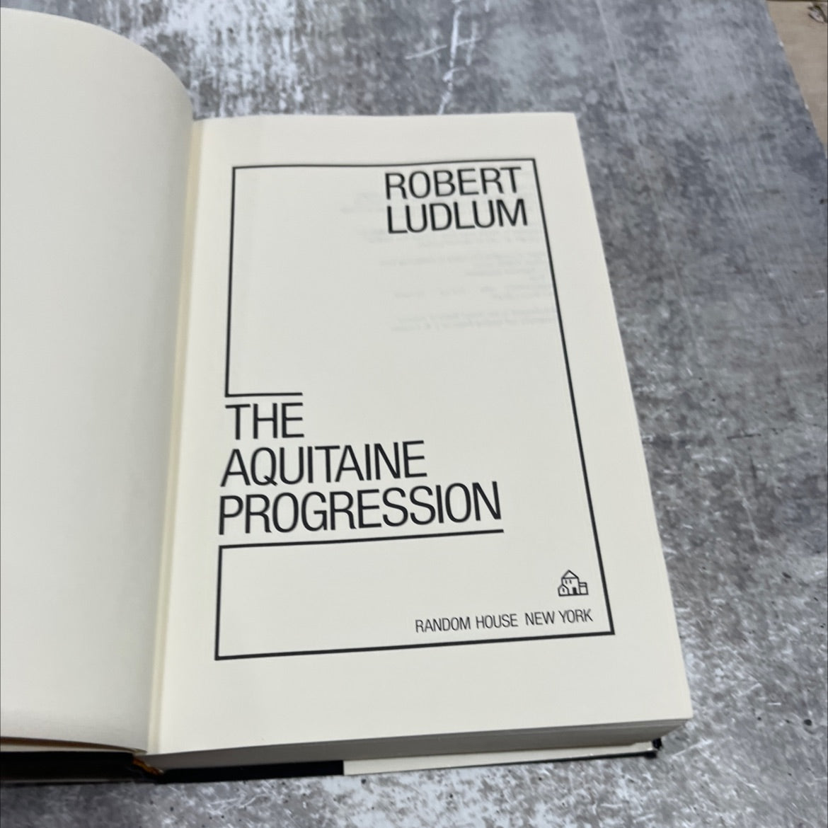 the aquitaine progression book, by Robert Ludlum, 1984 Hardcover image 2