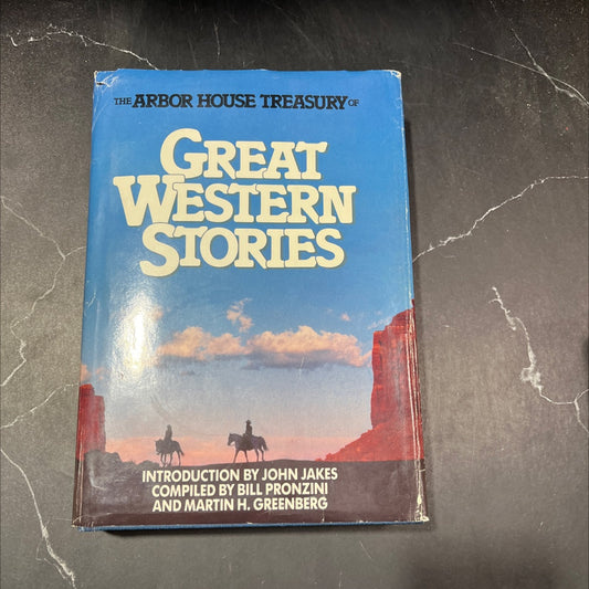 the arbor house treasury of great western stories book, by Bill Pronzini and Martin H. Greenberg, 1989 Hardcover image 1