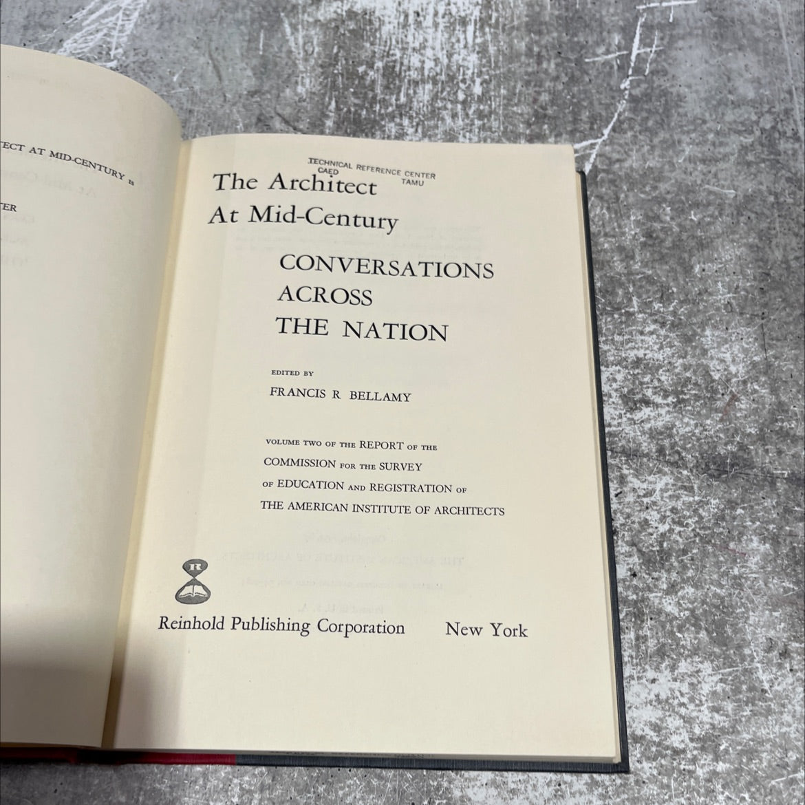 the architect at mid-century book, by francis r bellamy, 1954 Hardcover image 2