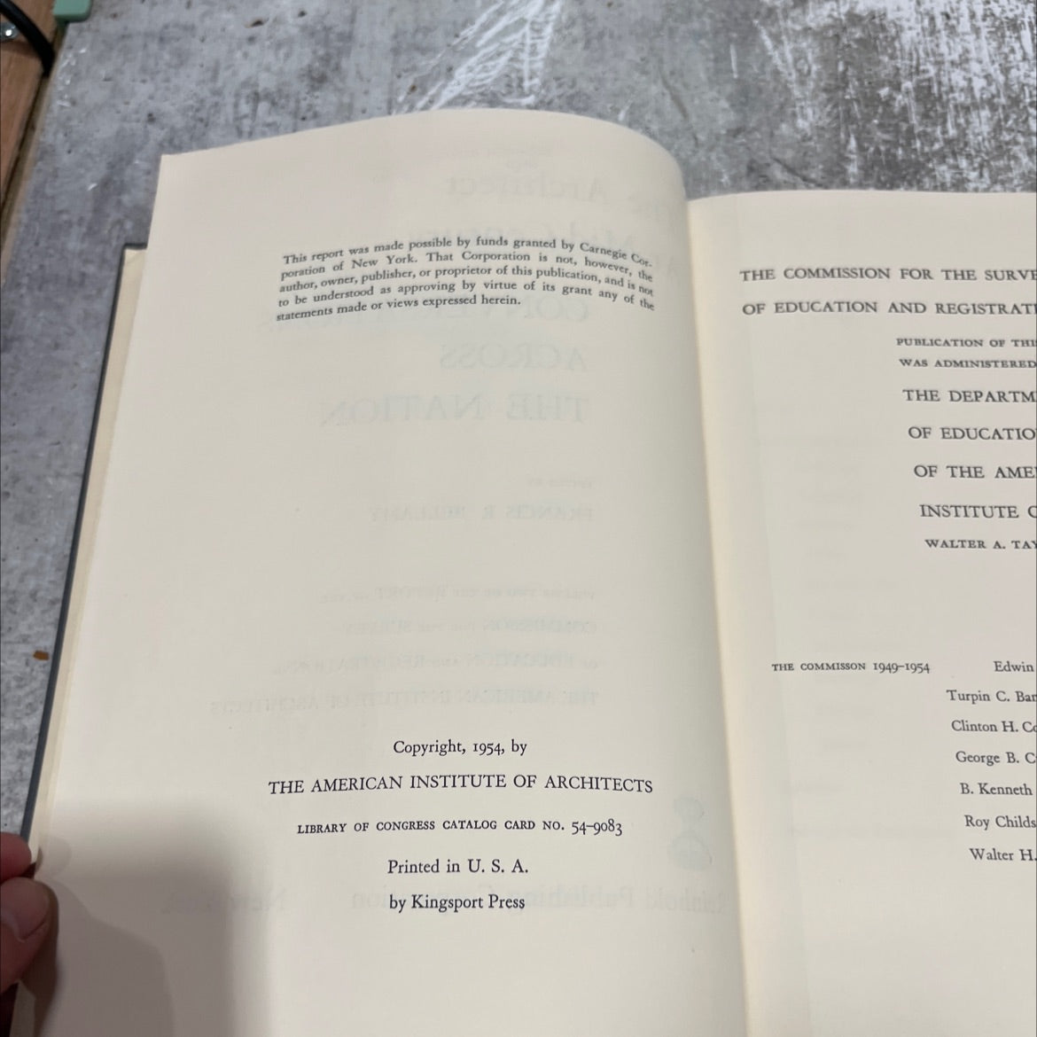 the architect at mid-century book, by francis r bellamy, 1954 Hardcover image 3