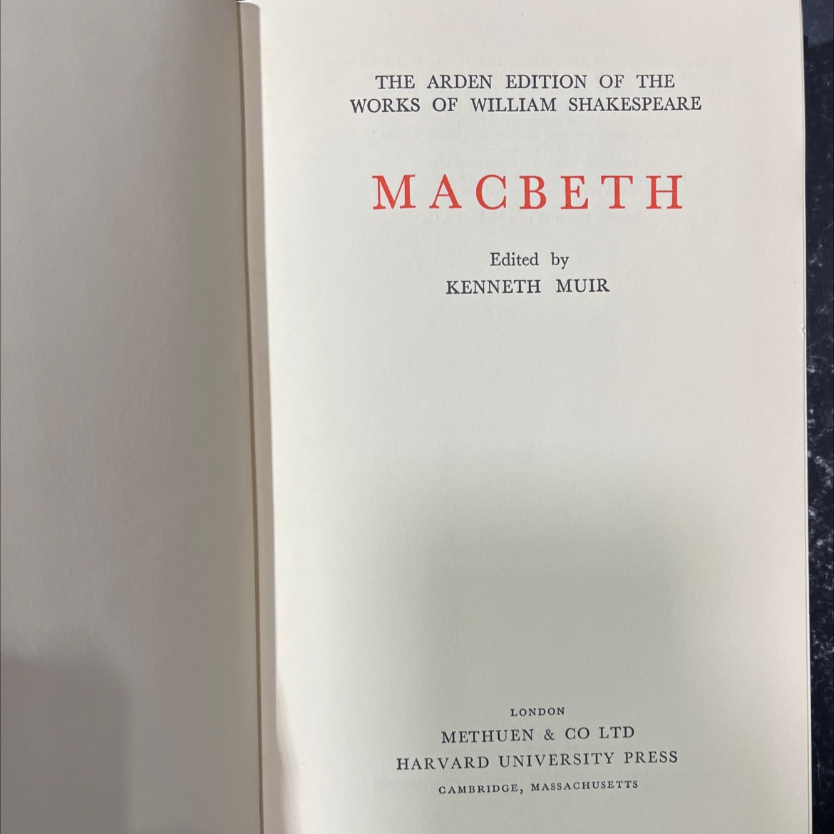the arden edition of the works of william shakespeare macbeth book, by william shakespeare, 1962 Hardcover image 2