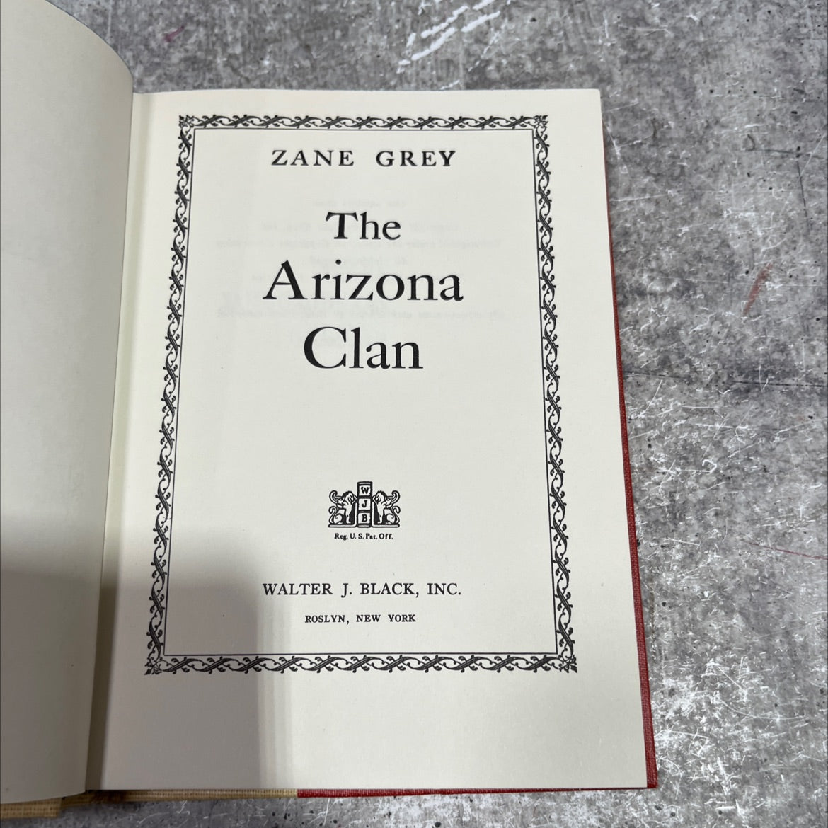 the arizona clan book, by zane grey, 1958 Hardcover image 2