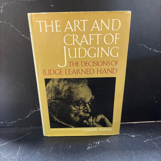 the art and craft of judging the decisions of judge learned hand book, by hershel shanks, 1968 Hardcover image 1