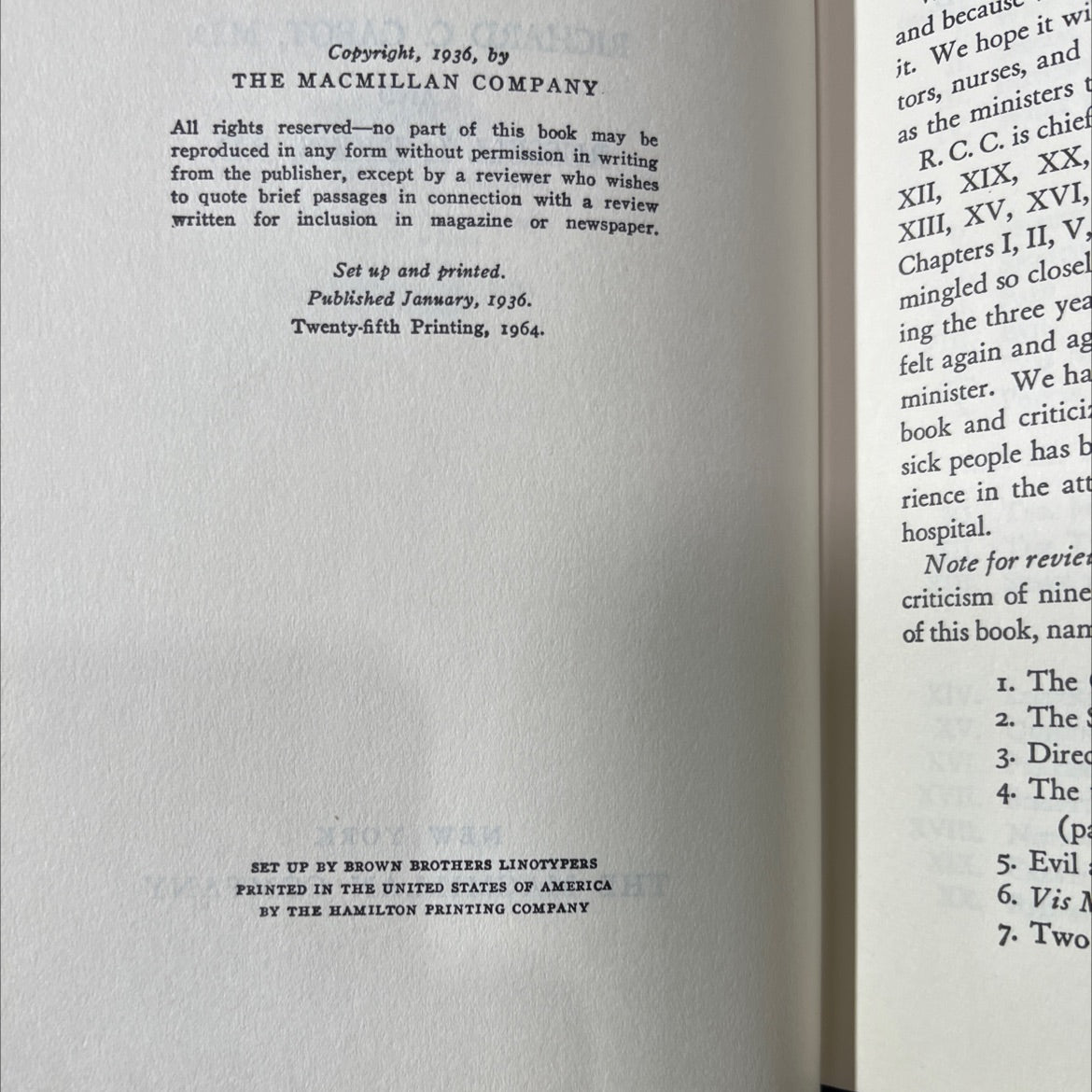 the art of ministering to the sick book, by richard c. cabot, m.d. and russell l. dicks, b.d., 1964 Hardcover image 3