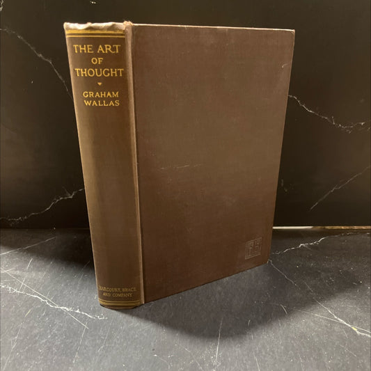 the art of thought book, by graham wallas, 1926 Hardcover image 1
