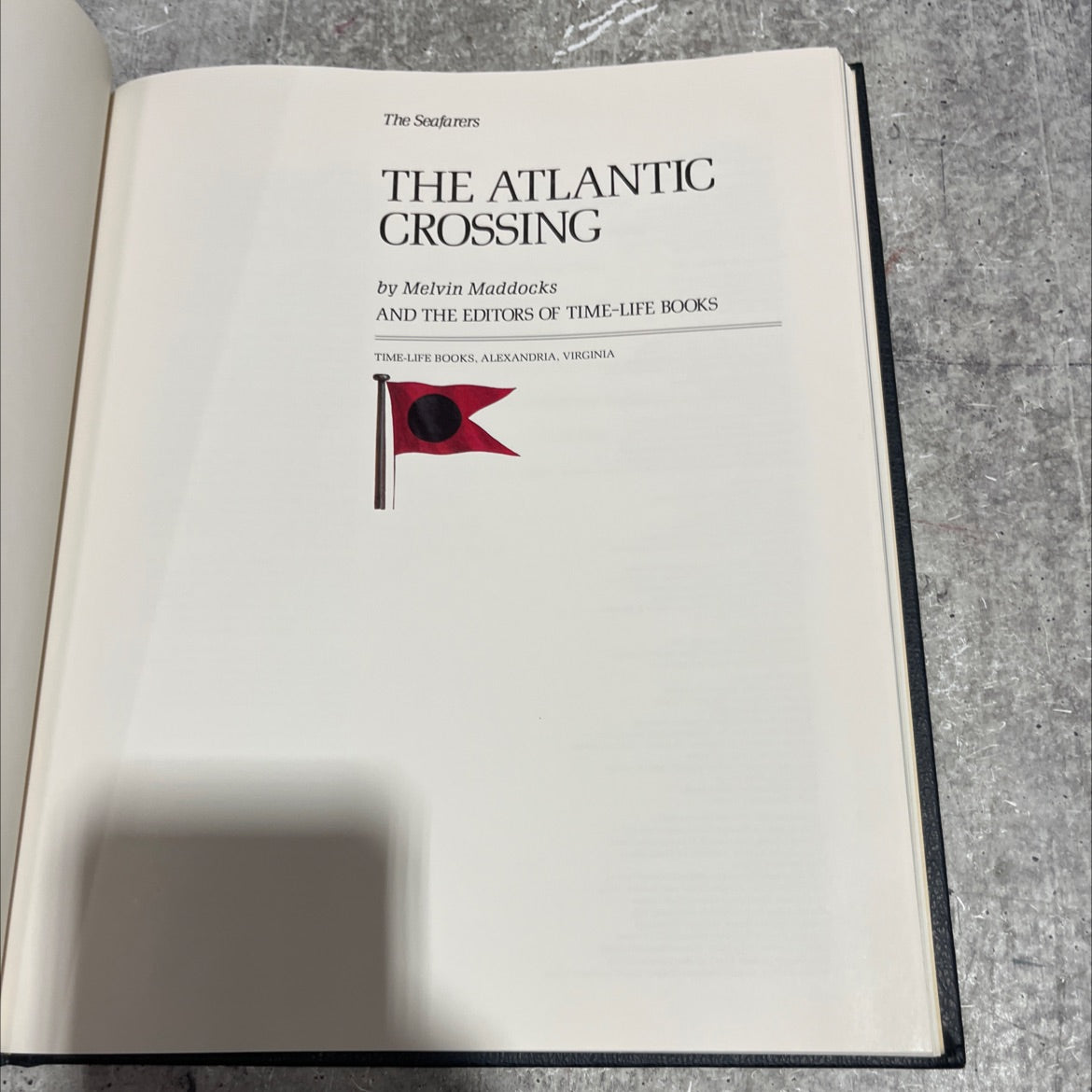 the atlantic crossing book, by melvin maddocks, 1981 Hardcover image 2