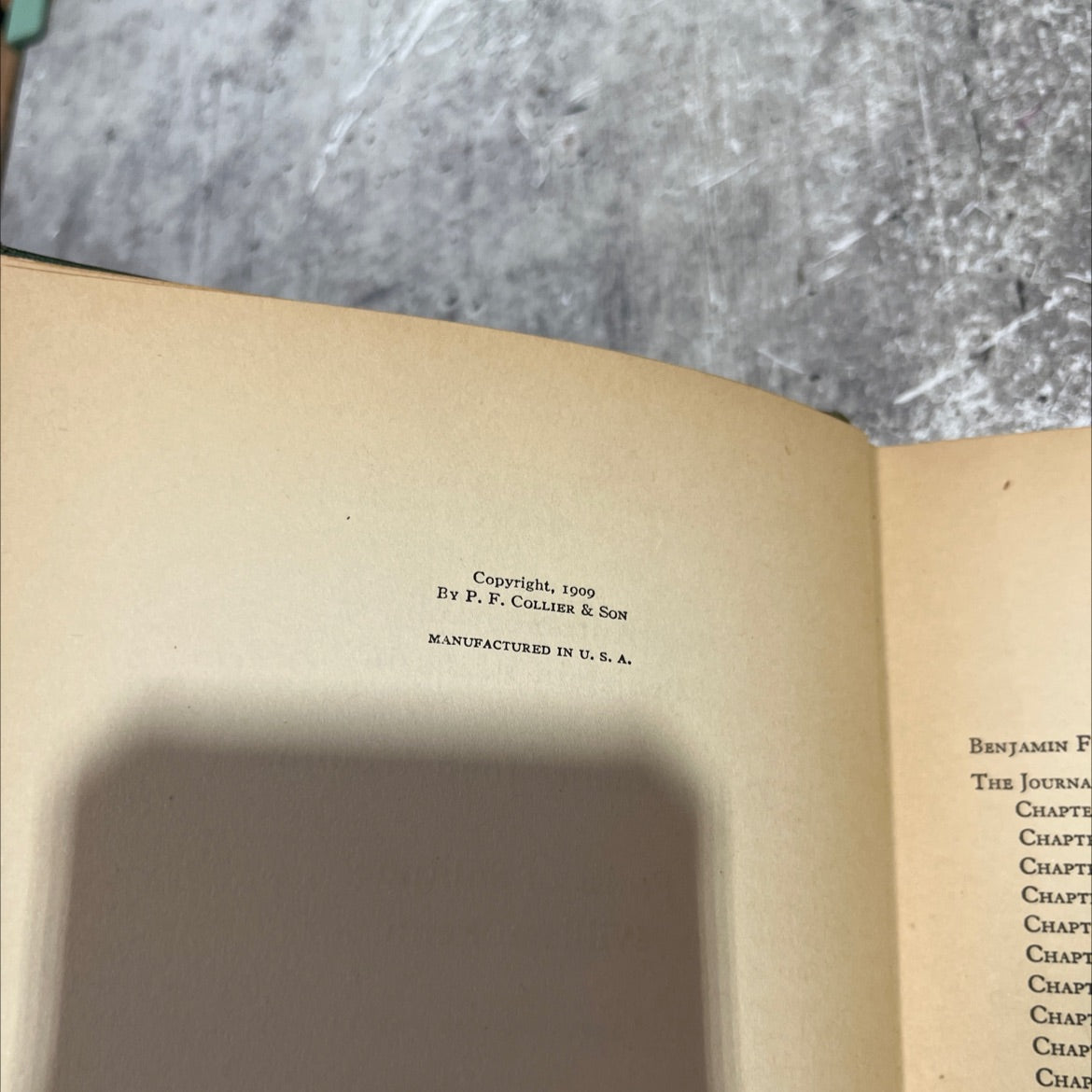 the autobiography of benjamin franklin book, by benjamin franklin, 1909 Hardcover image 3