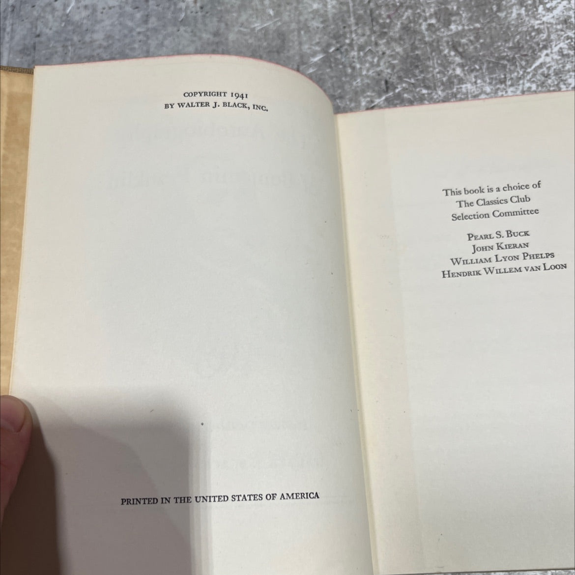 the autobiography of benjamin franklin book, by benjamin franklin, 1941 Hardcover image 3