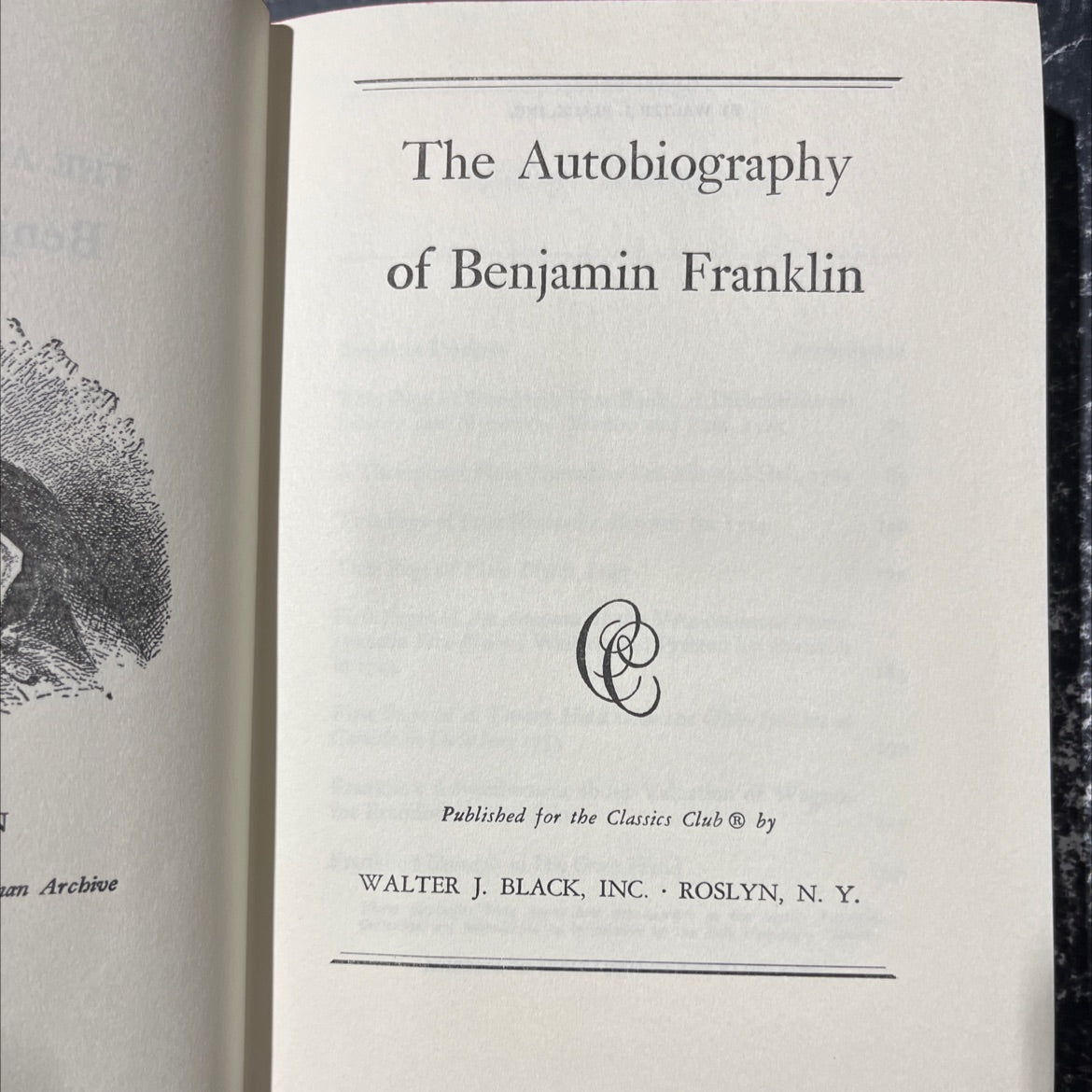 the autobiography of benjamin franklin book, by benjamin franklin, 1941 Hardcover image 2