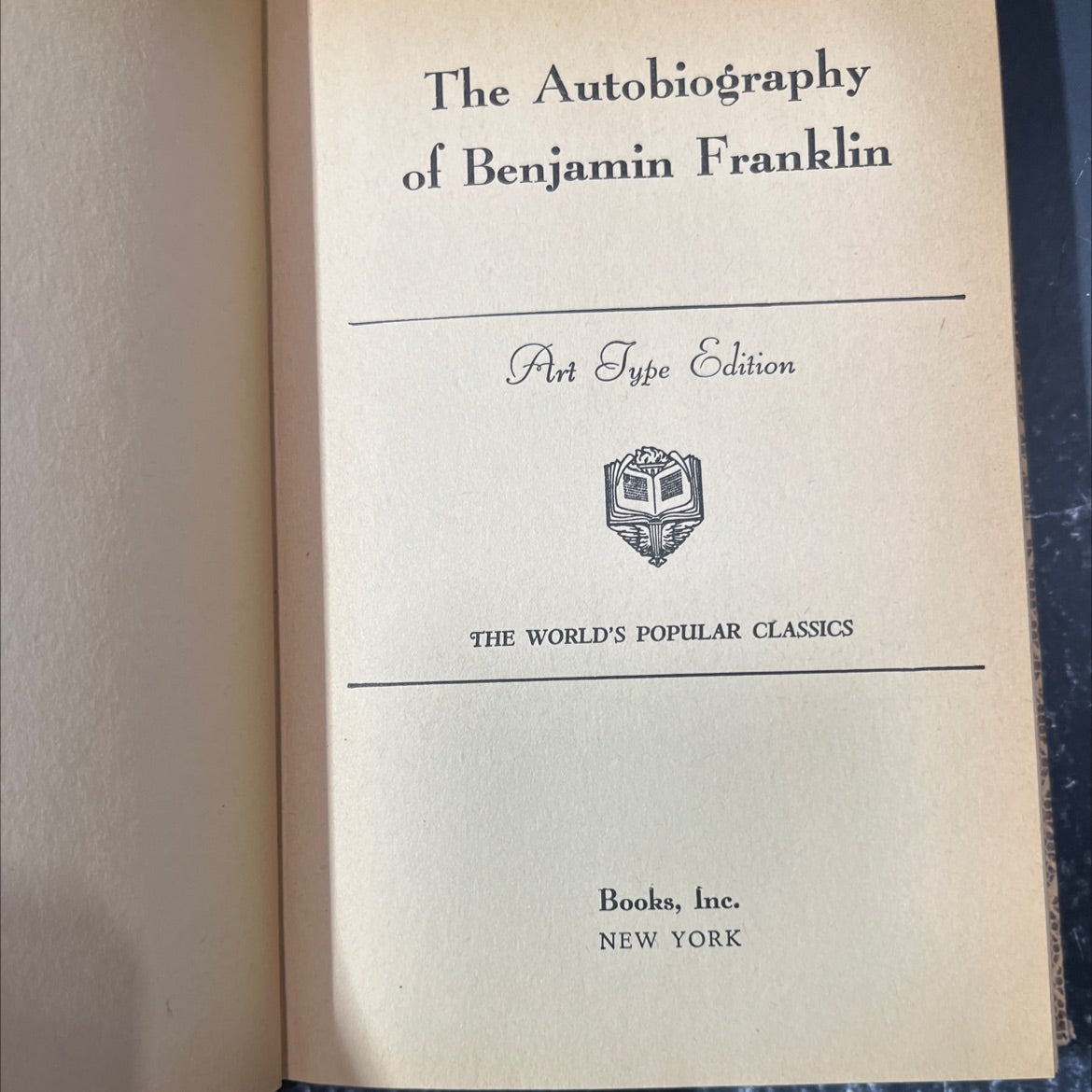 the autobiography of benjamin franklin book, by benjamin franklin, 1970 Hardcover image 2
