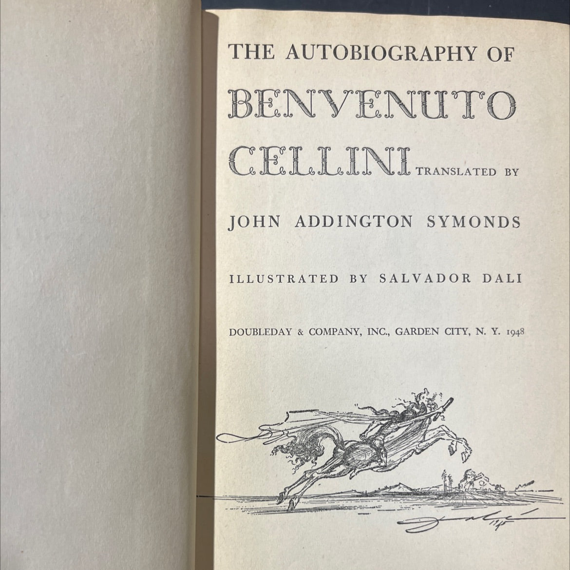 the autobiography of benvenuto cellini book, by benvenuto cellini, 1948 Hardcover image 2