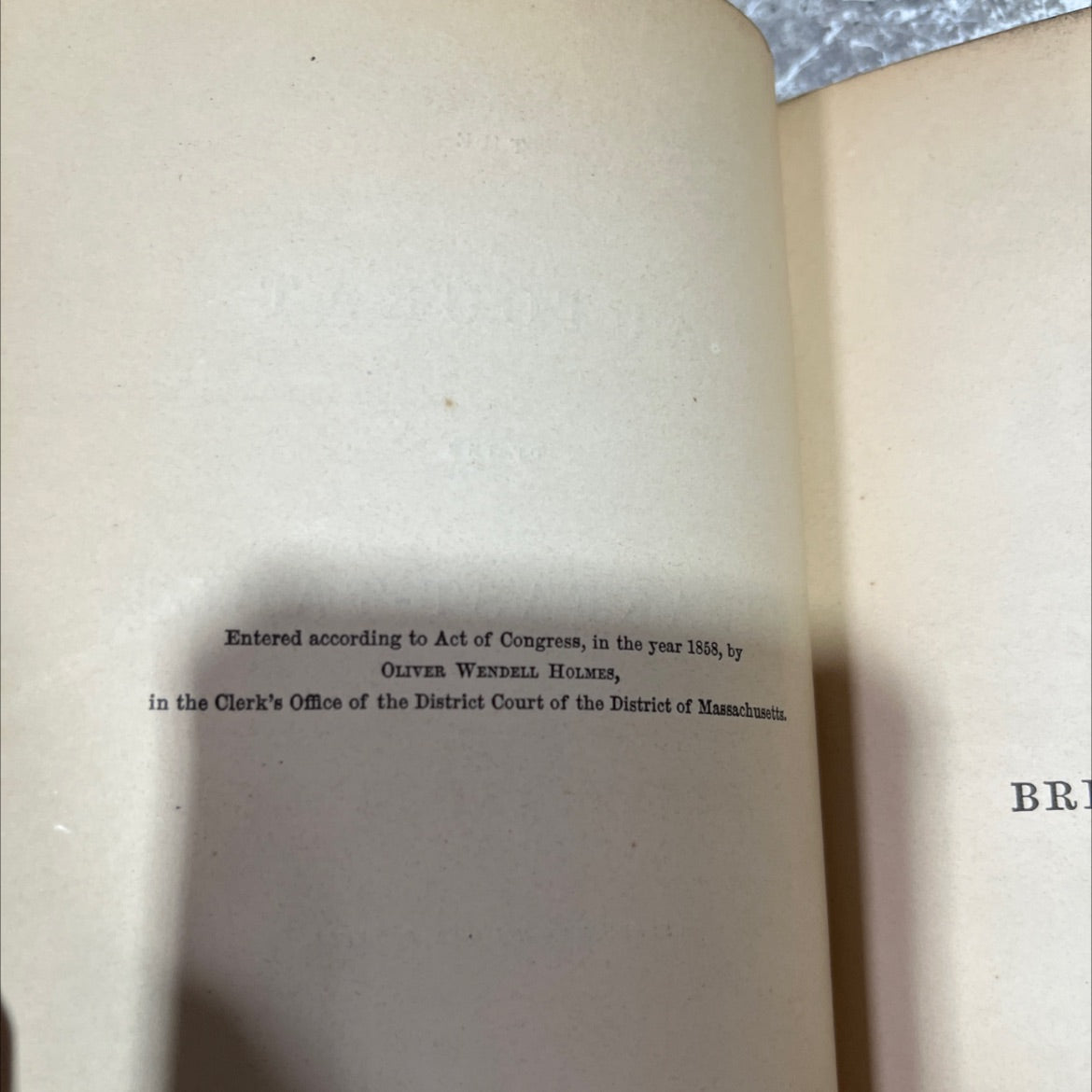 the autocrat of the breakfast-table. every man his own boswell book, by oliver wendell holmes, 1863 Hardcover image 3