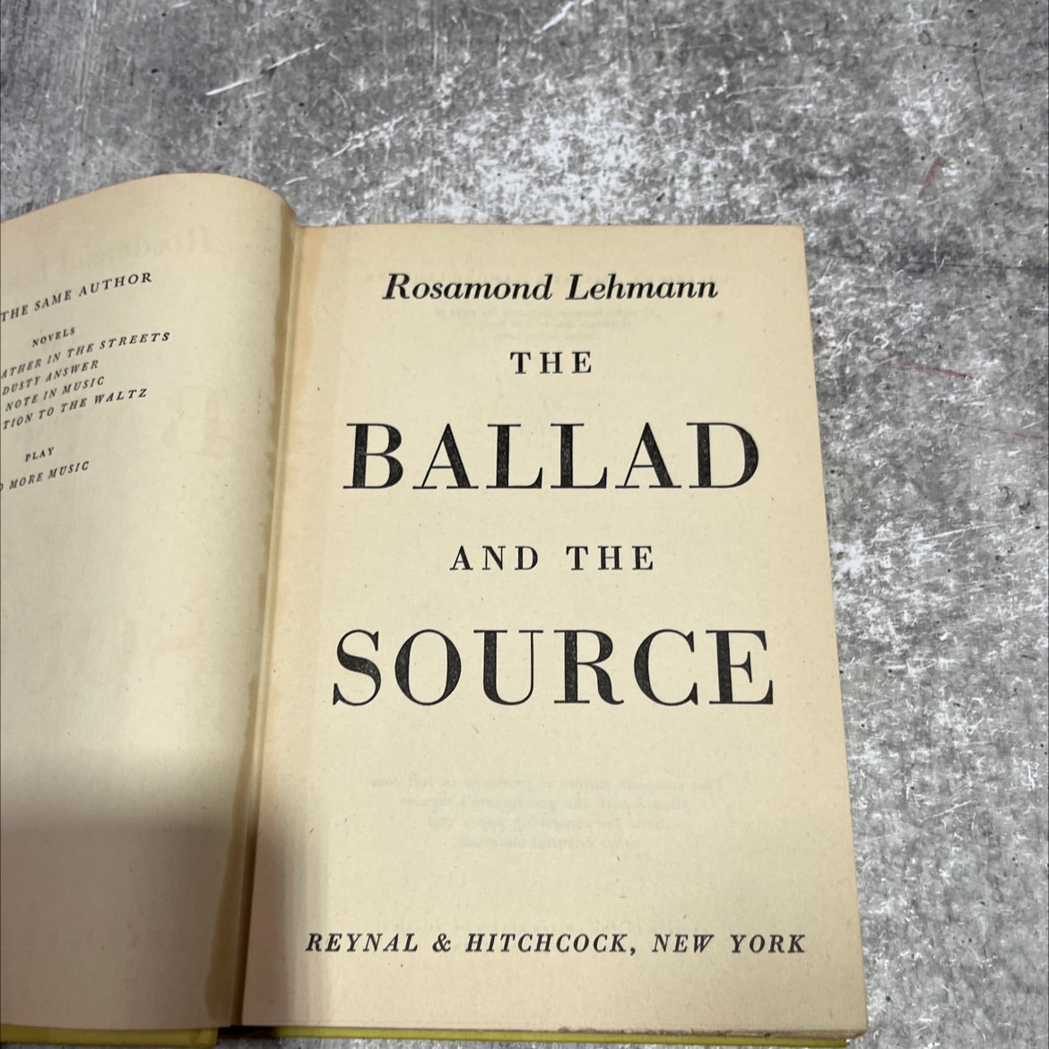 the ballad and the source book, by rosamond lehmann, 1945 Hardcover image 2