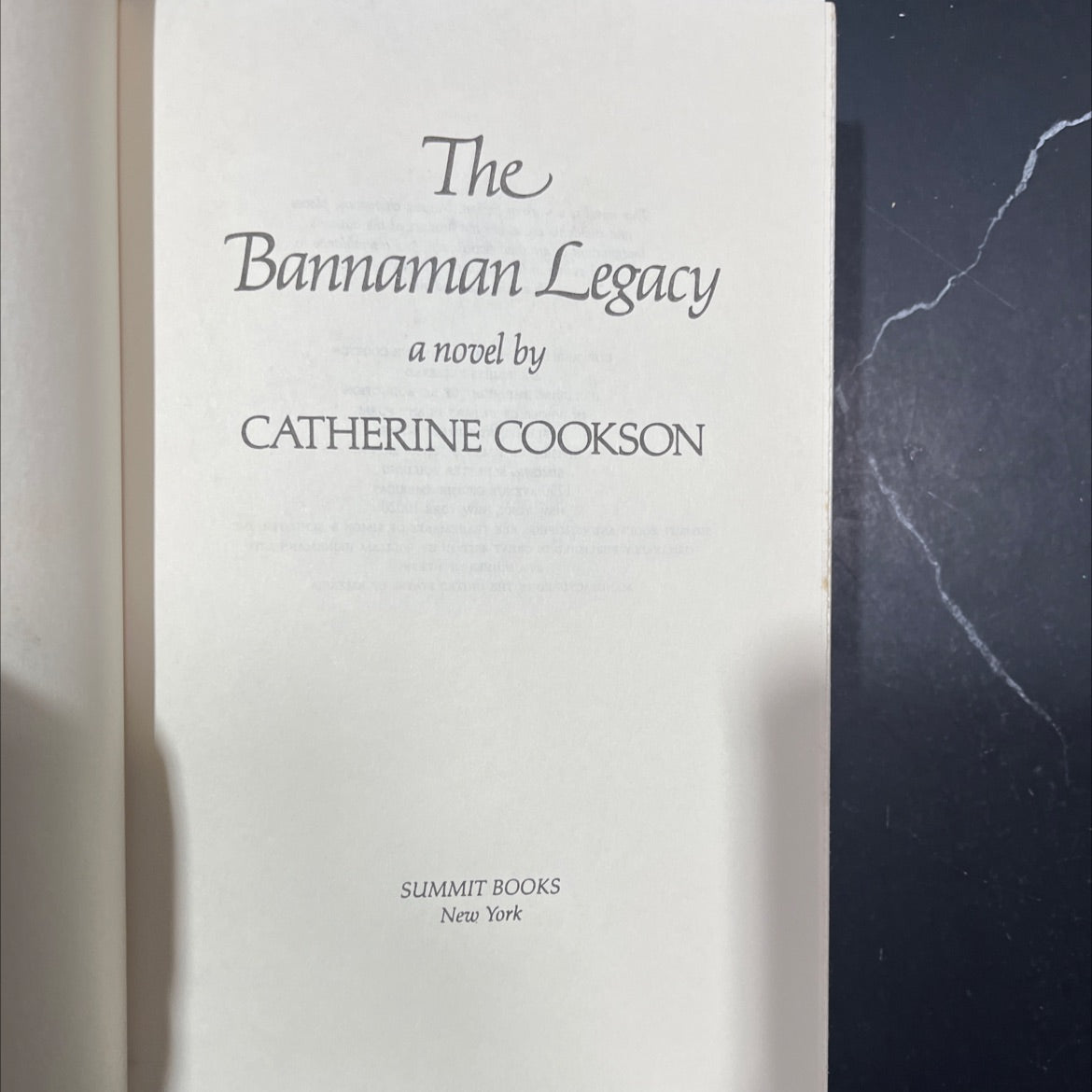 the bannaman legacy book, by catherine cookson, 1985 Hardcover image 2