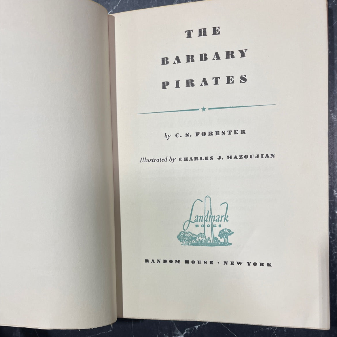 the barbary pirates book, by c. s. forester, 1953 Hardcover image 2