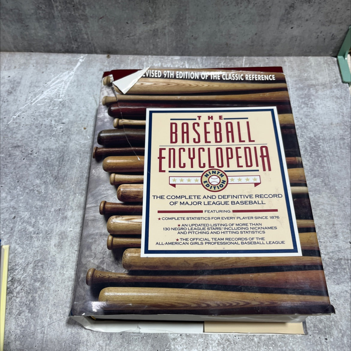the baseball encyclopedia book, by Rick Wolff, 1993 Hardcover image 1