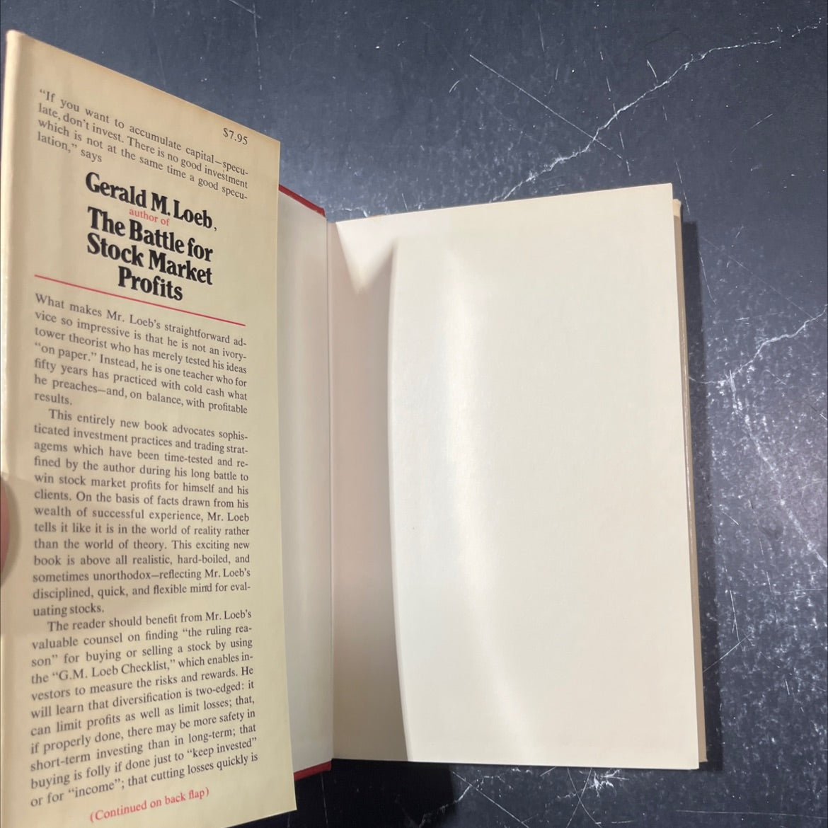 the battle for stock market profits (not the way it's taught at harvard business school) book, by gerald m. loeb, 1971 image 4