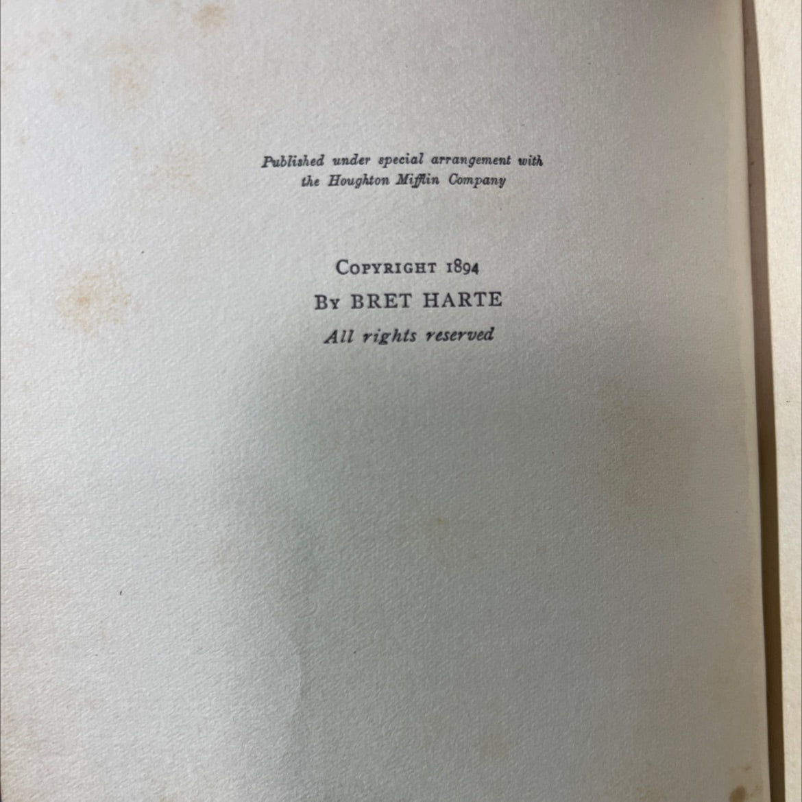 the bell ringer of angel's book, by bret harte, 1894 Hardcover image 3