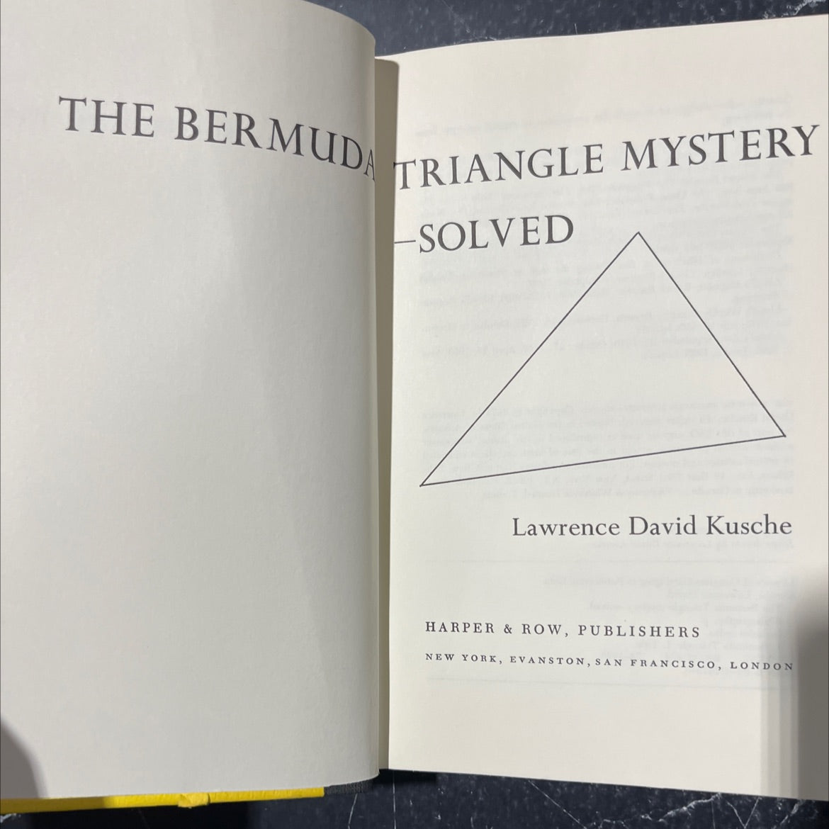 the bermuda triangle mystery -solved book, by Lawrence David Kusche, 1975 Hardcover image 2