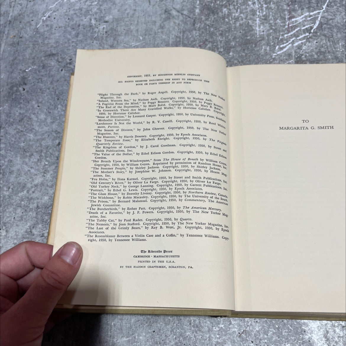 the best american short stories 1951 book, by martha foley, 1951 Hardcover image 3