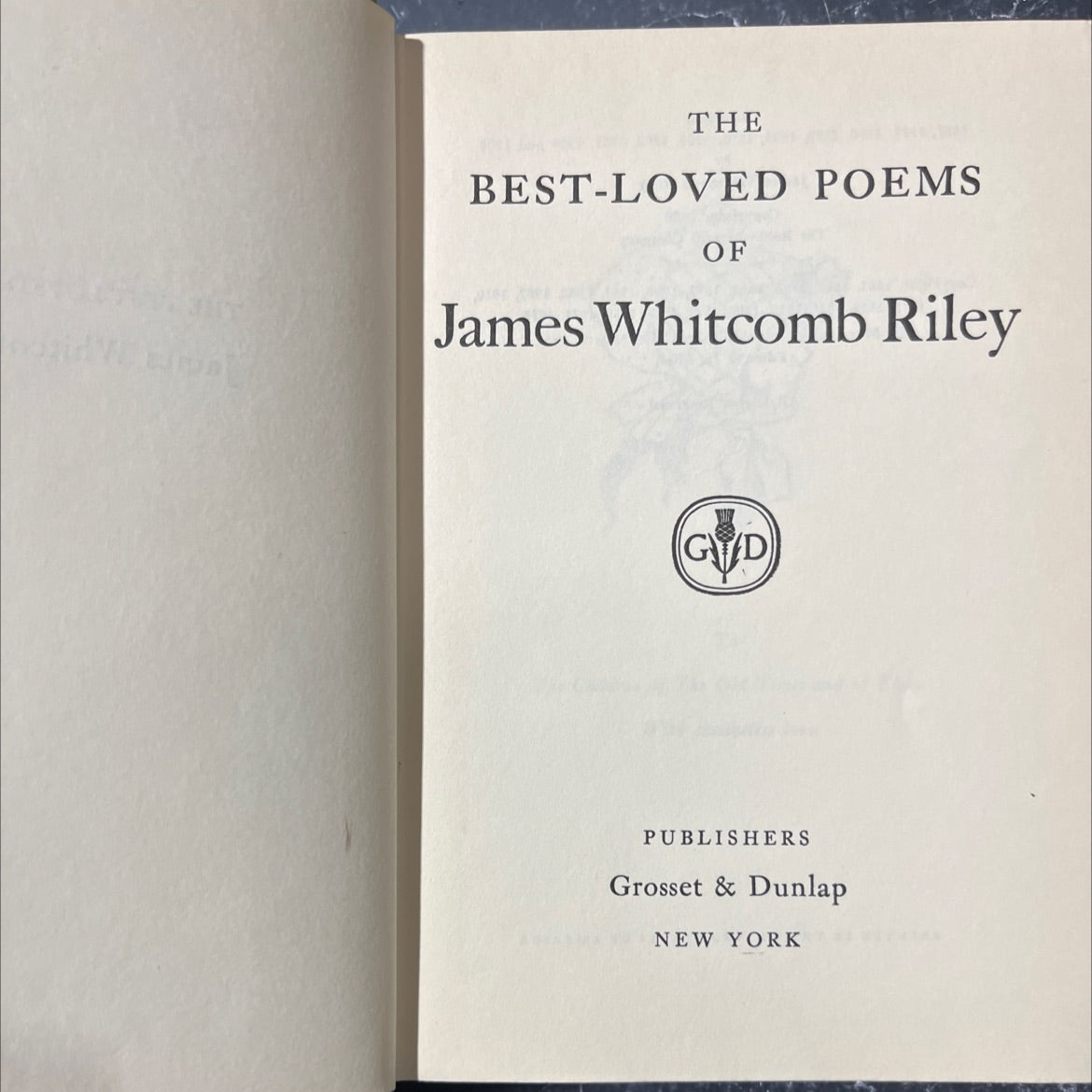 the best-loved poems of james whitcomb riley book, by james whitcomb riley, 1929 Hardcover image 2