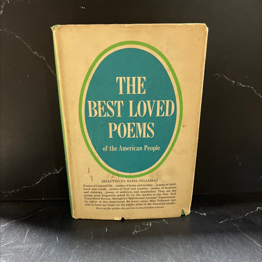 the best loved poems of the american people book, by hazel felleman, 1936 Hardcover image 1