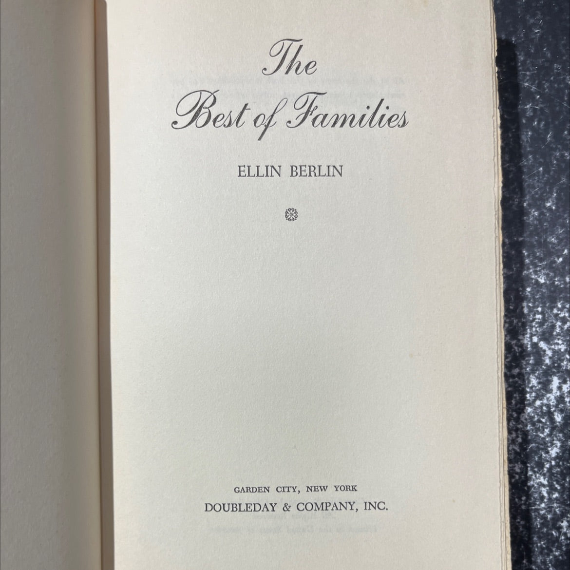 the best of families book, by ellin berlin, 1970 Hardcover image 2