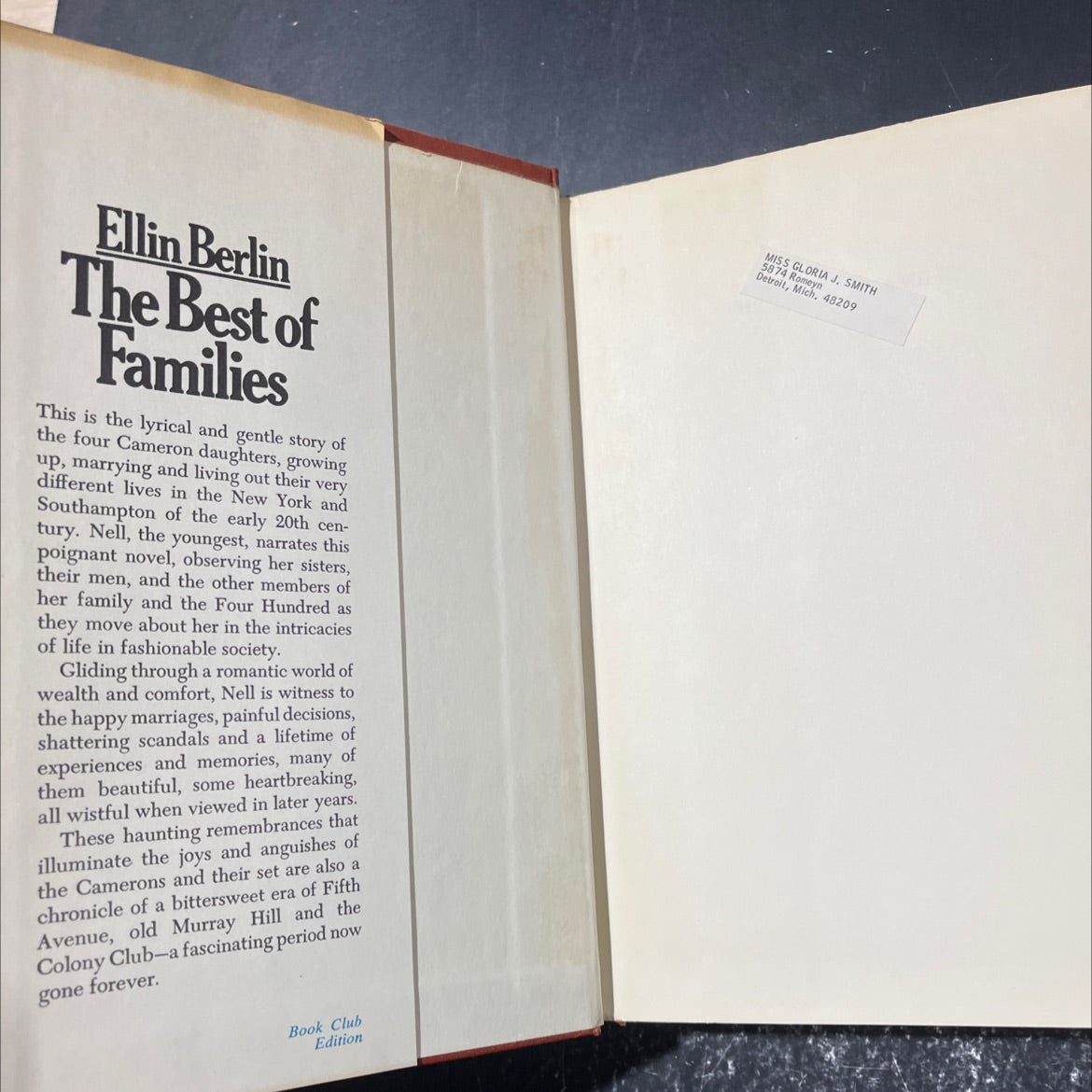 the best of families book, by ellin berlin, 1970 Hardcover image 4
