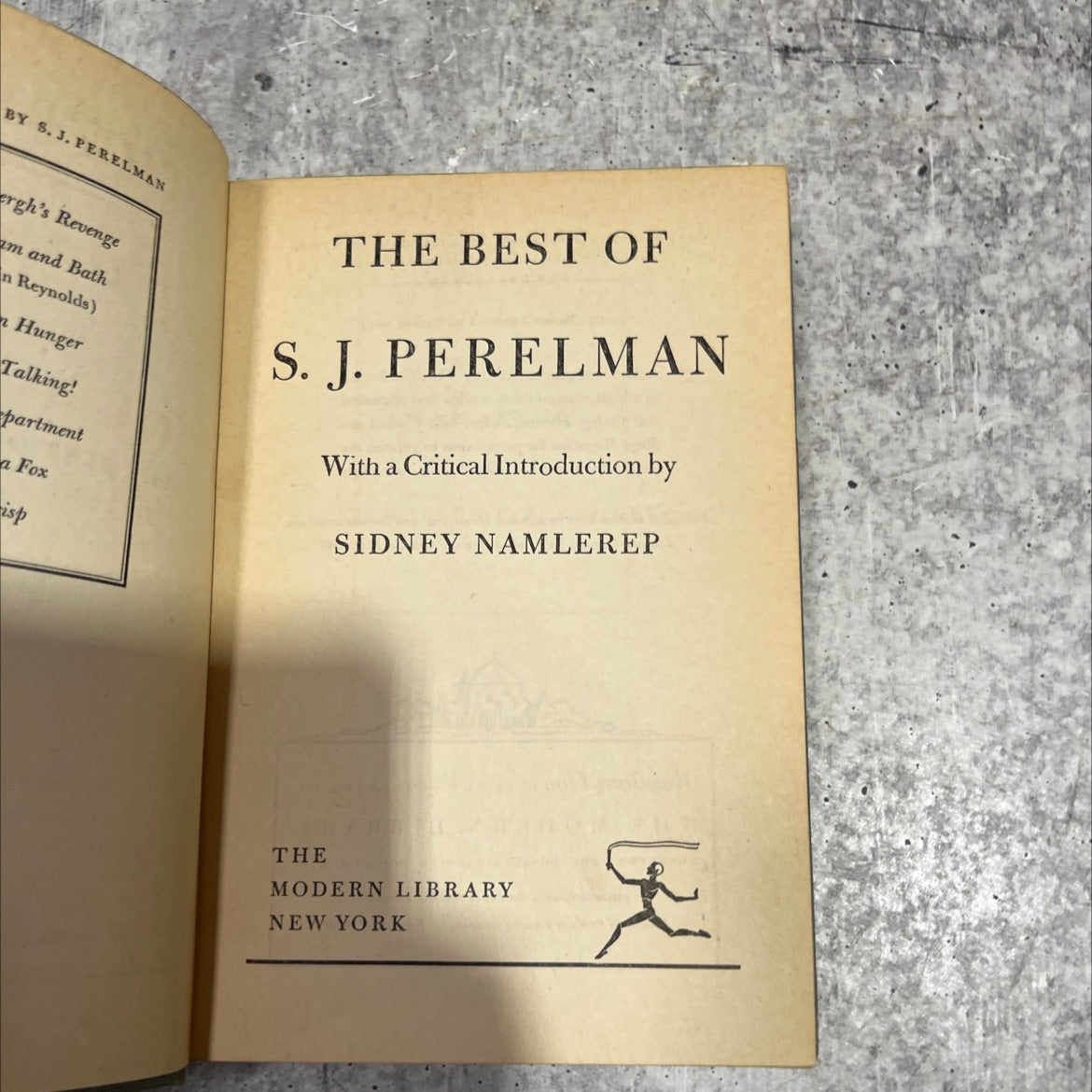the best of s. j. perelman book, by s. j. perelman, 1947 Hardcover image 2