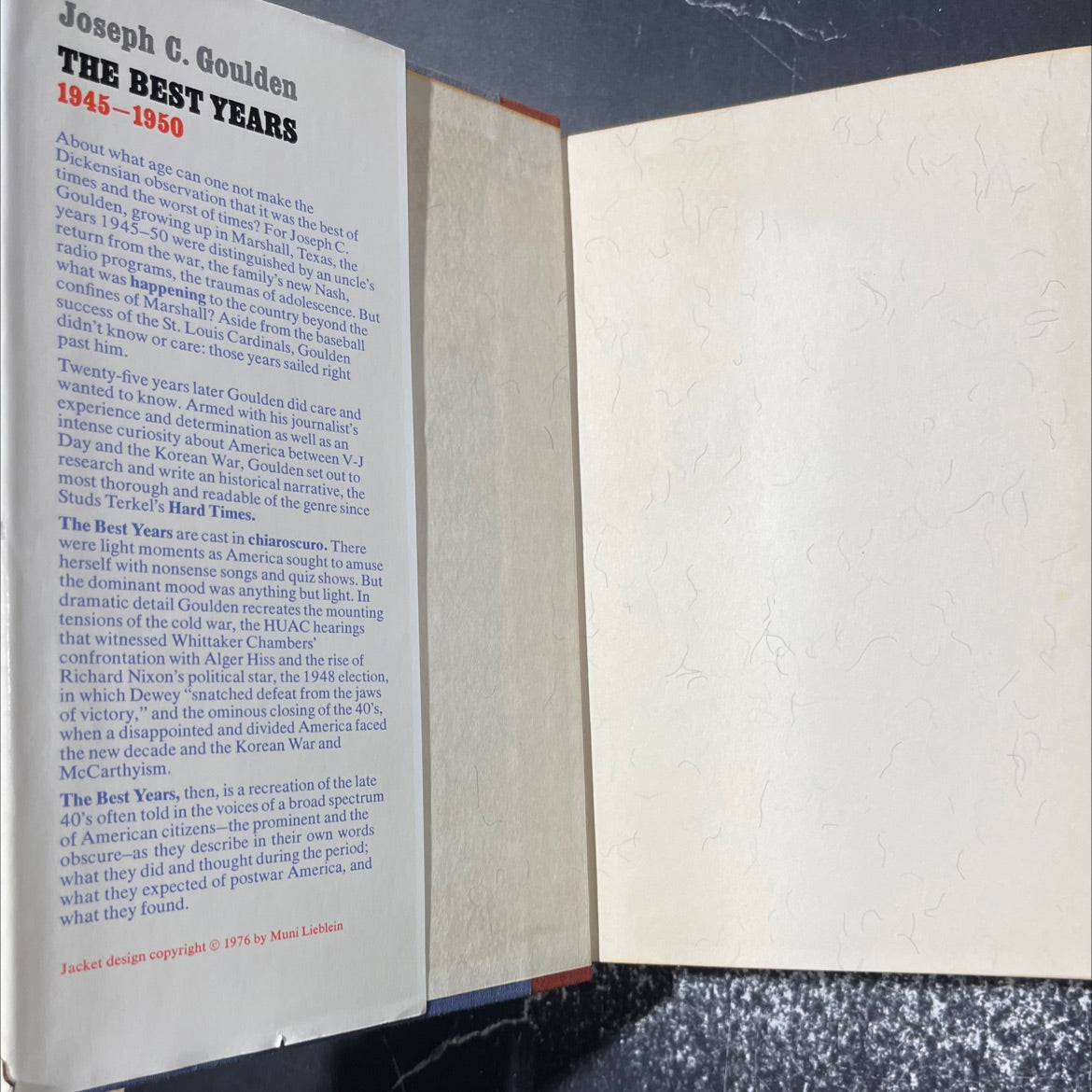 the best years book, by Joseph C. Goulden, 1976 Hardcover image 4