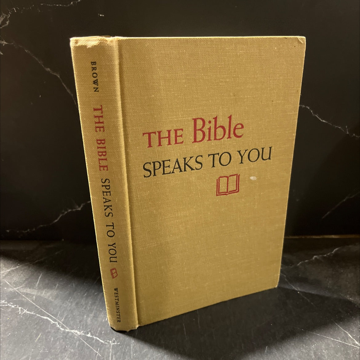 the bible speaks to you book, by robert mcafee brown, 1955 Hardcover image 1