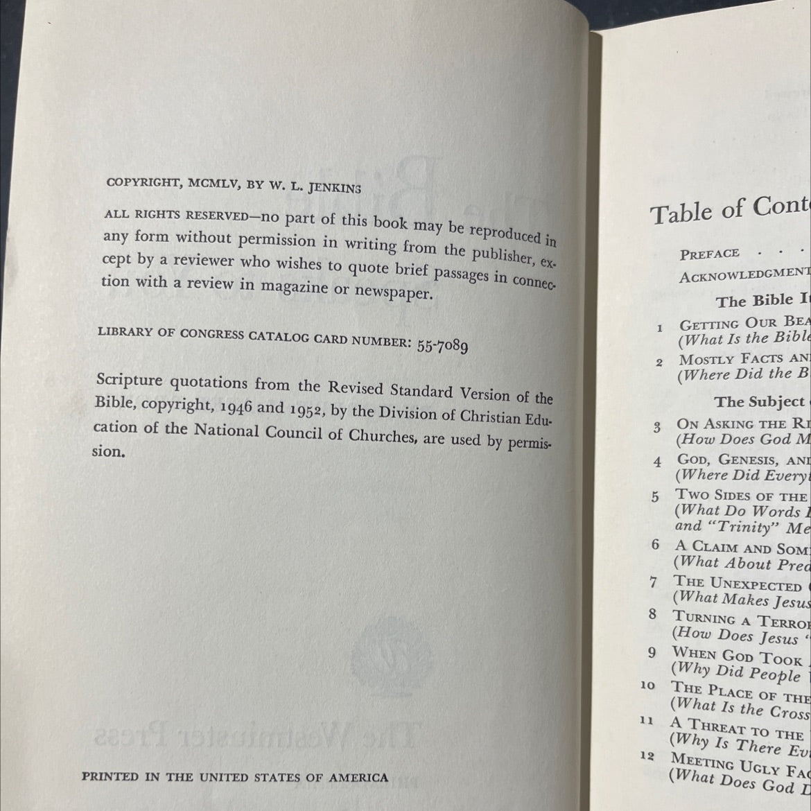 the bible speaks to you book, by robert mcafee brown, 1955 Hardcover image 3