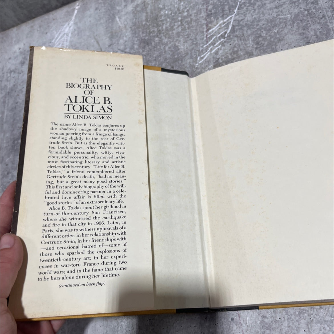 the biography of alice b. toklas book, by linda simon, 1977 Hardcover image 4