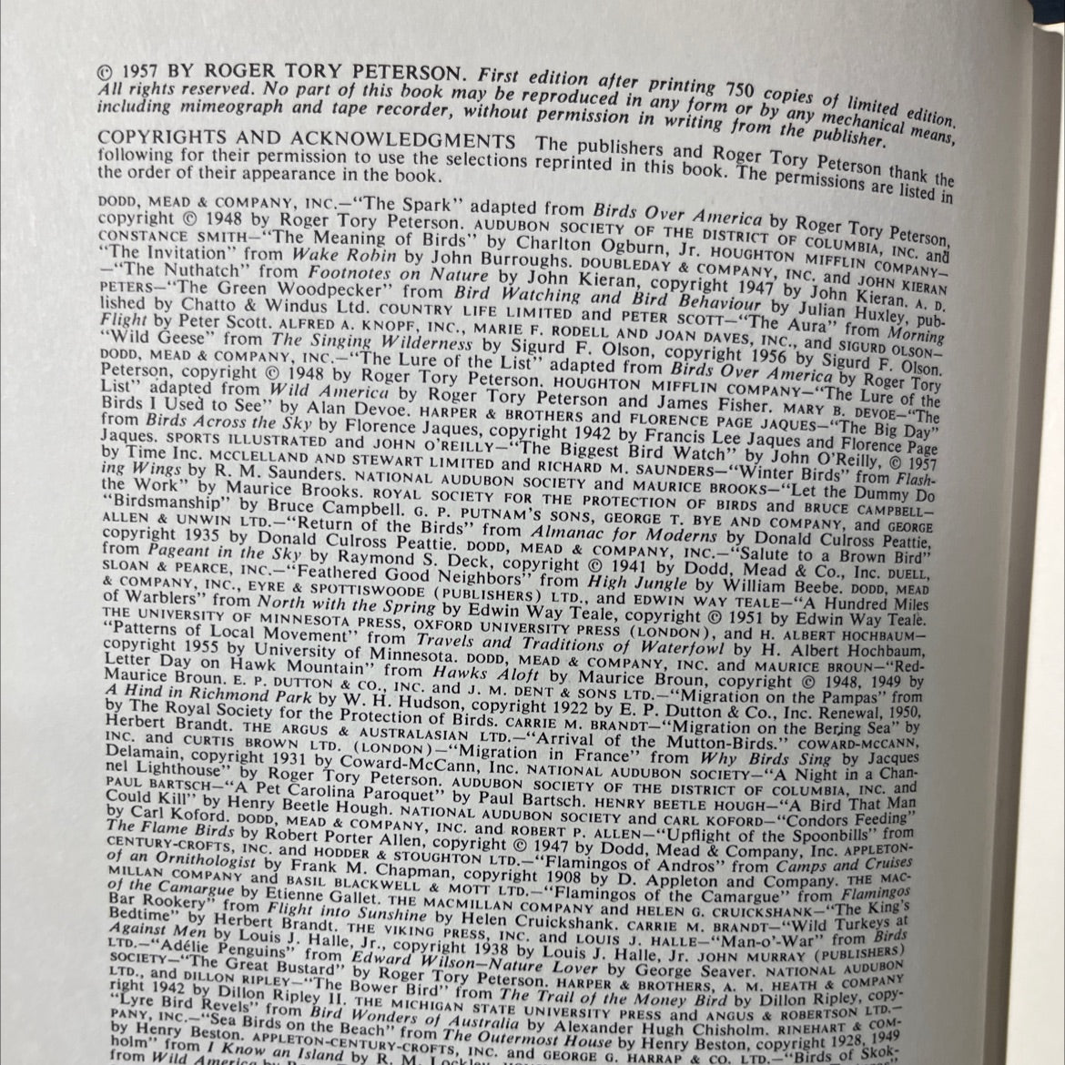 the bird watcher's anthology book, by roger tory peterson, 1957 Hardcover image 3