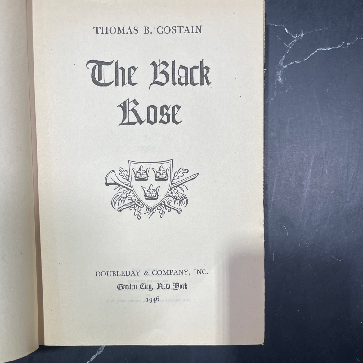 the black rose book, by thomas b. costain, 1946 Hardcover image 2