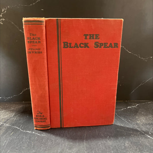 the black spear book, by julian de vries, 1933 Hardcover image 1