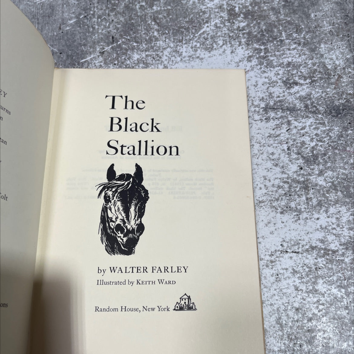 the black stallion book, by Walter Farley, 1968 Hardcover image 2