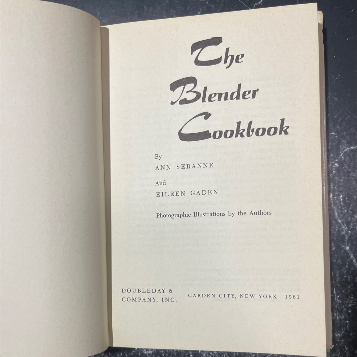 the blender cookbook book, by ann seranne and eileen gaden, 1961 Hardcover image 2