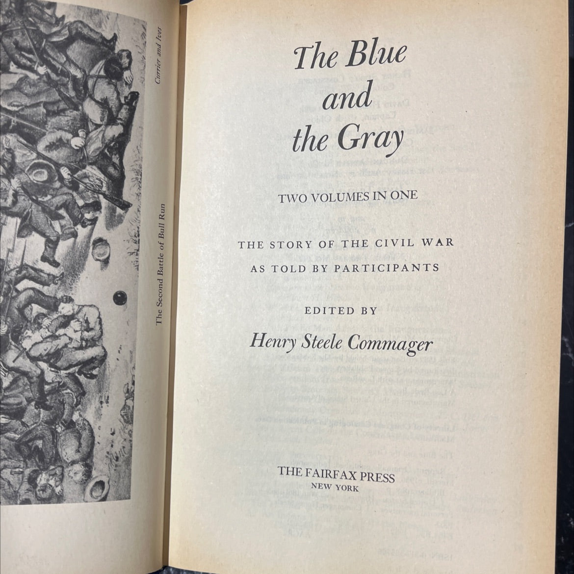 the blue and the gray book, by Henry Steele Commager, 1982 Hardcover image 2