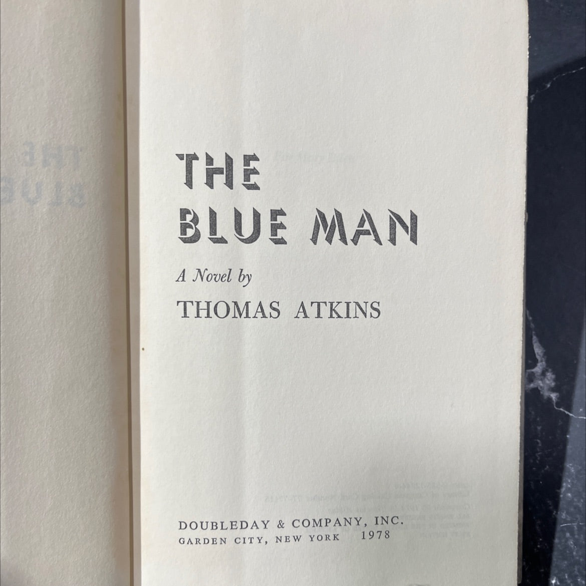 the blue man book, by thomas atkins, 1978 Hardcover image 2