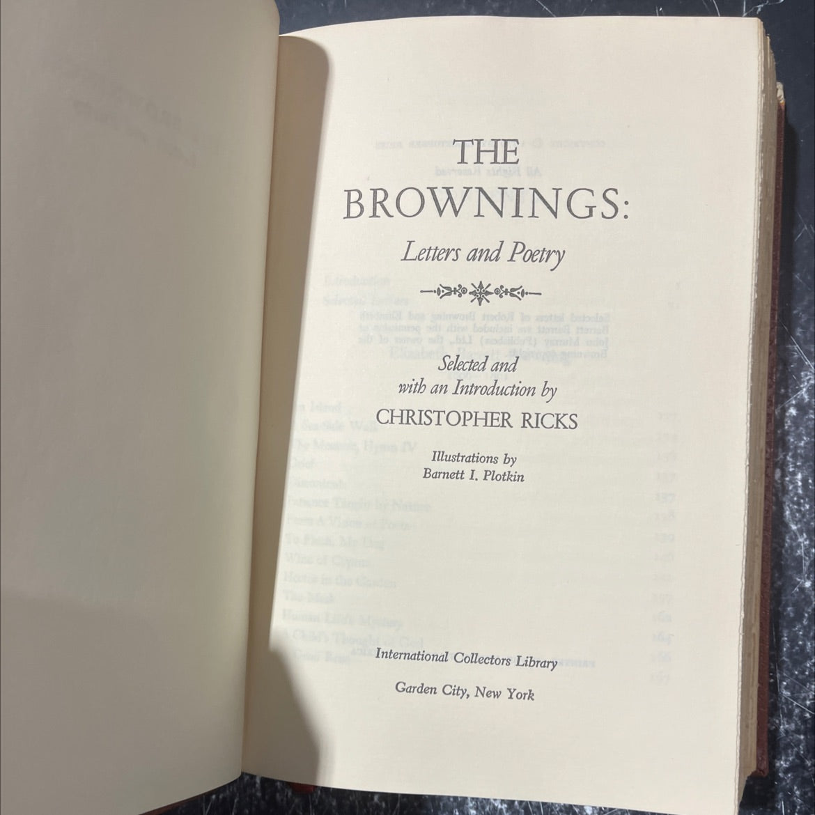 the bomir a brownings: letters and poetry book, by christopher ricks, 1970 Hardcover image 2