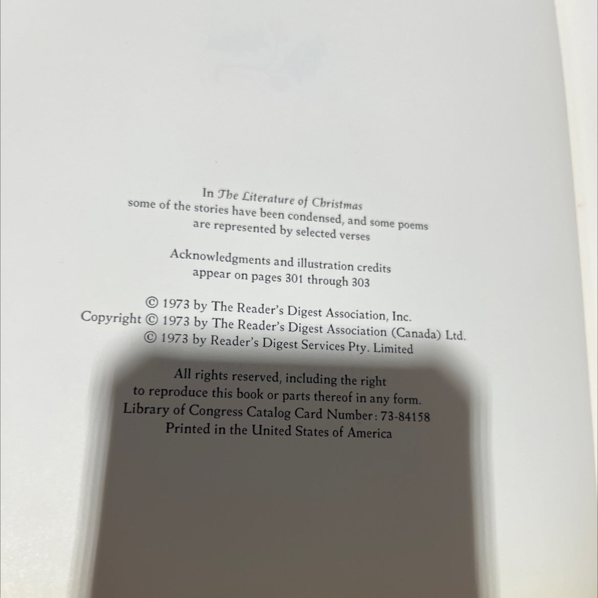 the book of christmas book, by unknown, 1973 Hardcover image 3