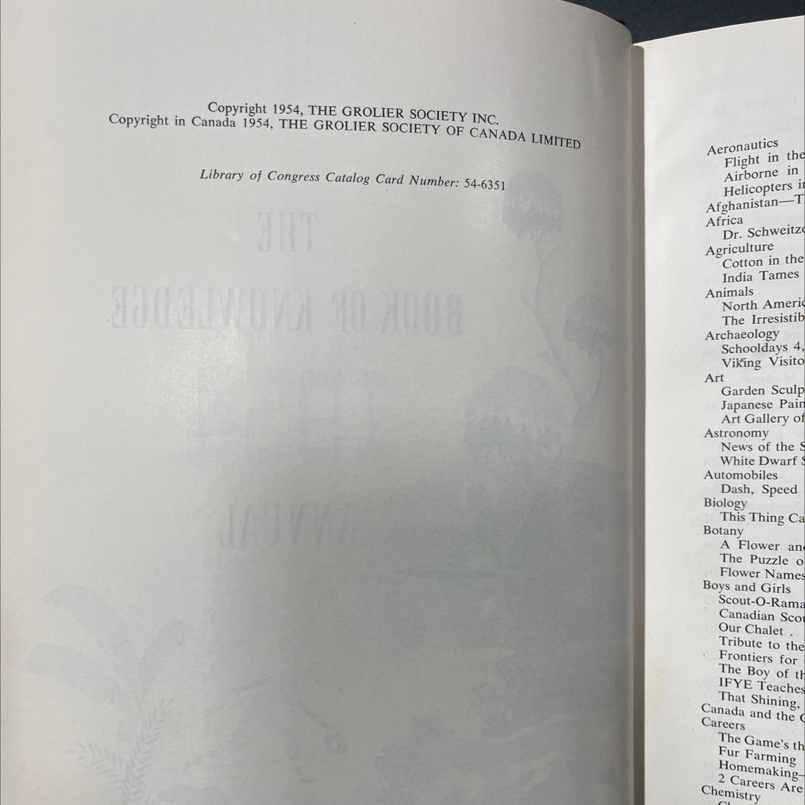 the book of knowledge 1954 annual book, by unknown, 1954 Hardcover image 3