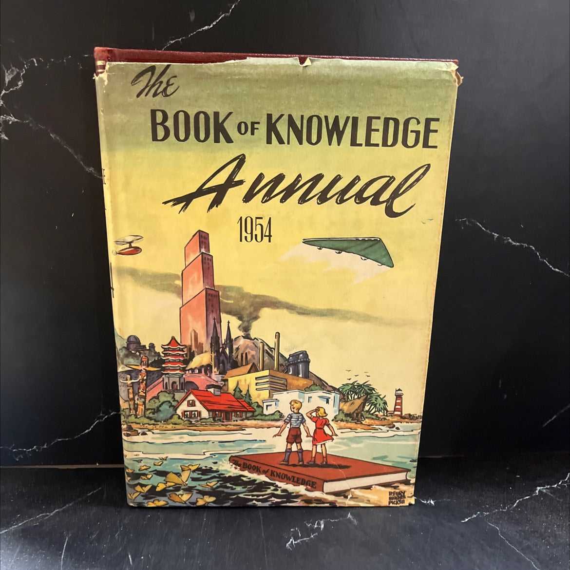 the book of knowledge 1954 annual book, by unknown, 1954 Hardcover image 1