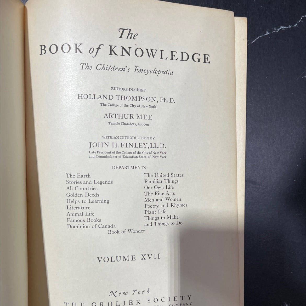 the book of knowledge the children's encyclopedia book, by holland thompson, ph.d. and arthur mee, 1928 Hardcover, image 2