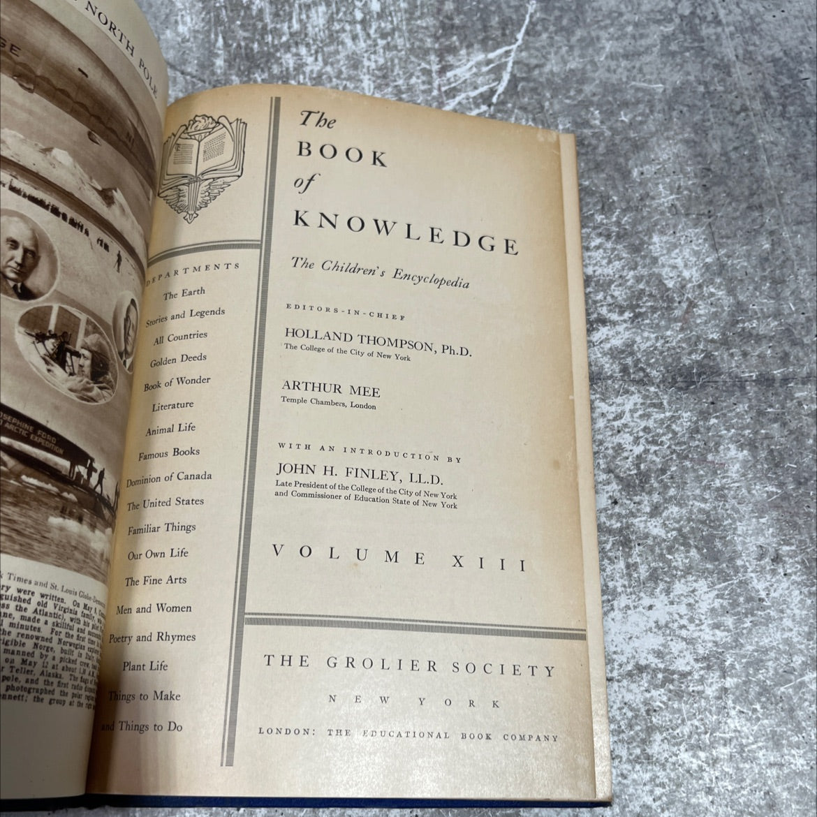 the book of knowledge book, by holland thompson, arthur mee, 1935 Hardcover image 2