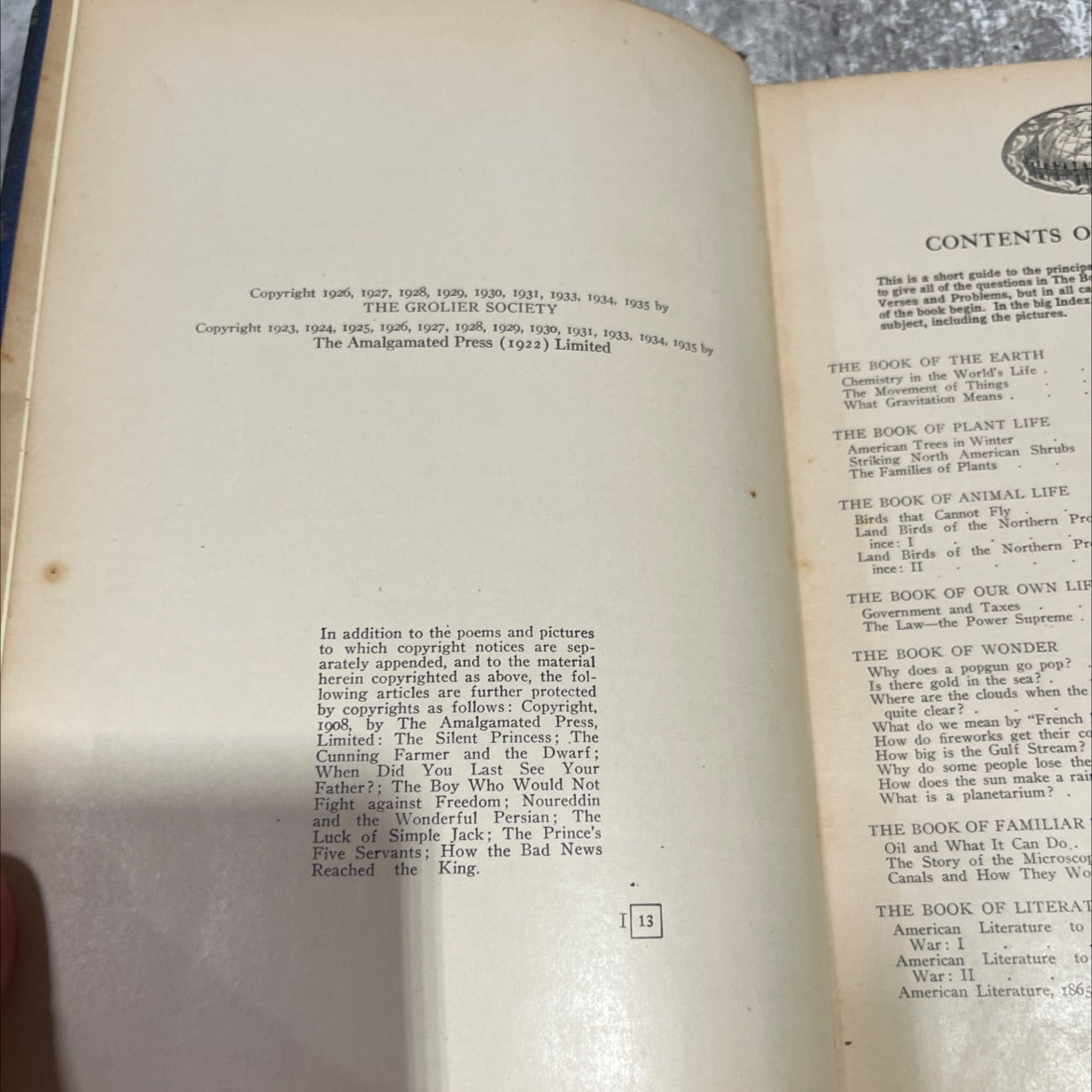 the book of knowledge book, by holland thompson, arthur mee, 1935 Hardcover image 3