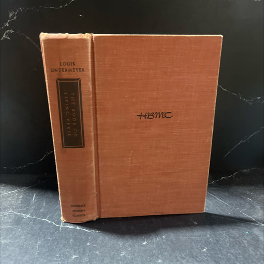 the book of living verse book, by louis untermeyer, 1945 Hardcover image 1