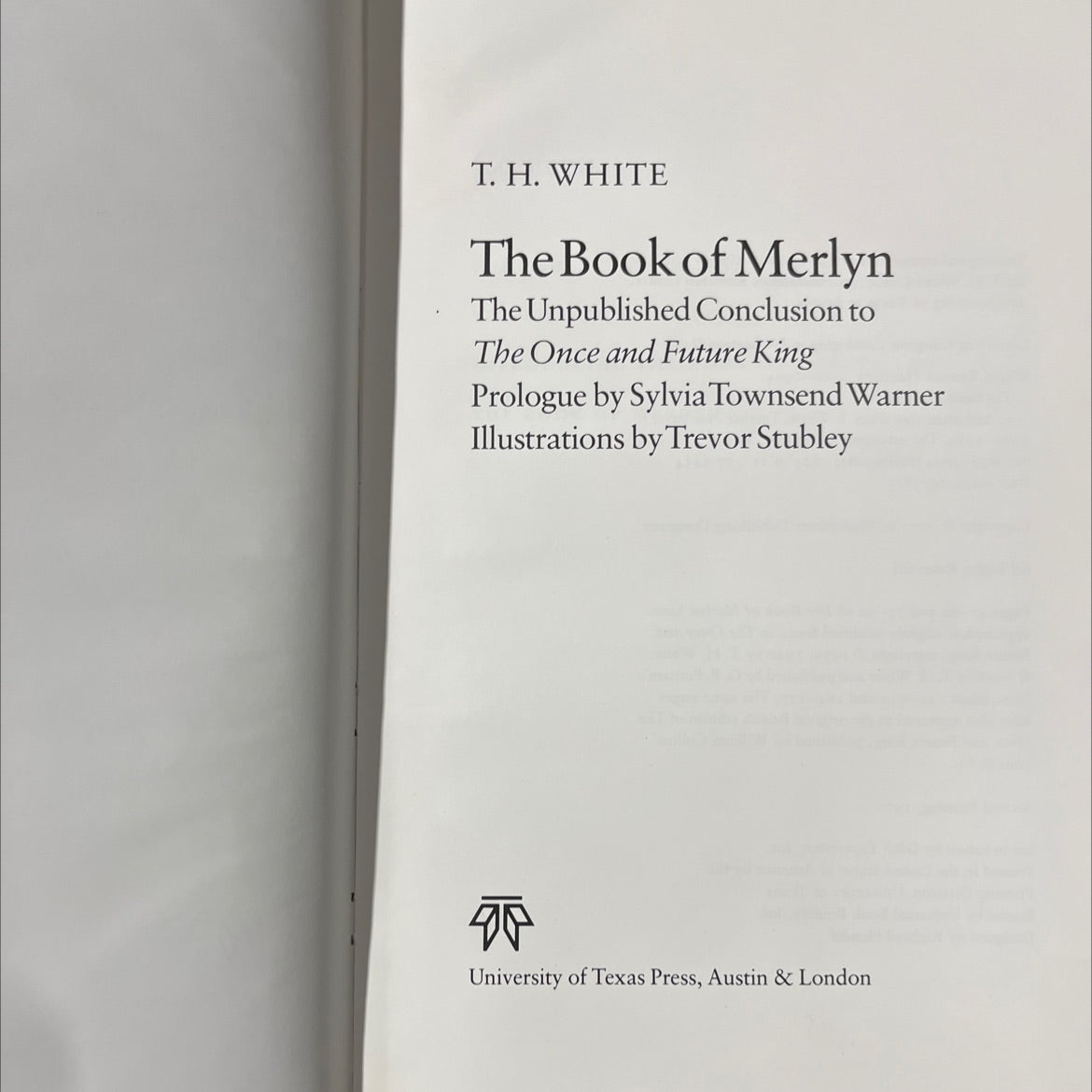 the book of merlyn the unpublished conclusion to the once and future king book, by T. H. White, 1977 Hardcover image 2