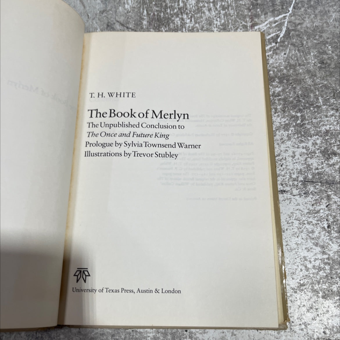 the book of merlyn the unpublished conclusion to the once and future king book, by T. H. White, 1977 Hardcover image 2